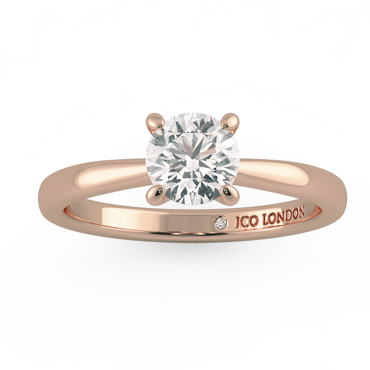 Round Solitaire Engagement Rings