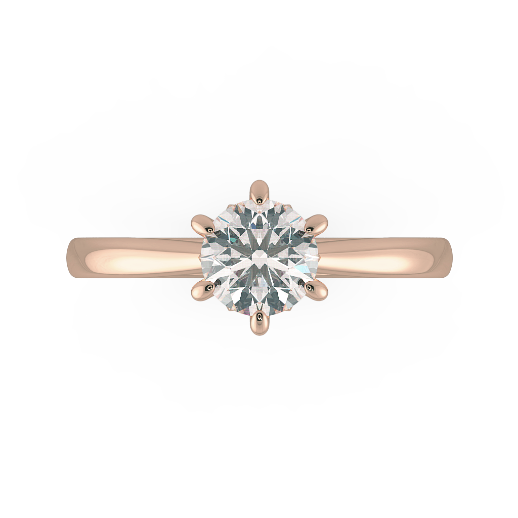 Round Solitaire Engagement Rings