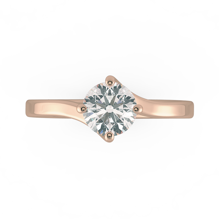 Round Solitaire Engagement Rings