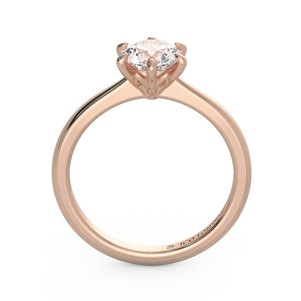 Round Solitaire Engagement Rings