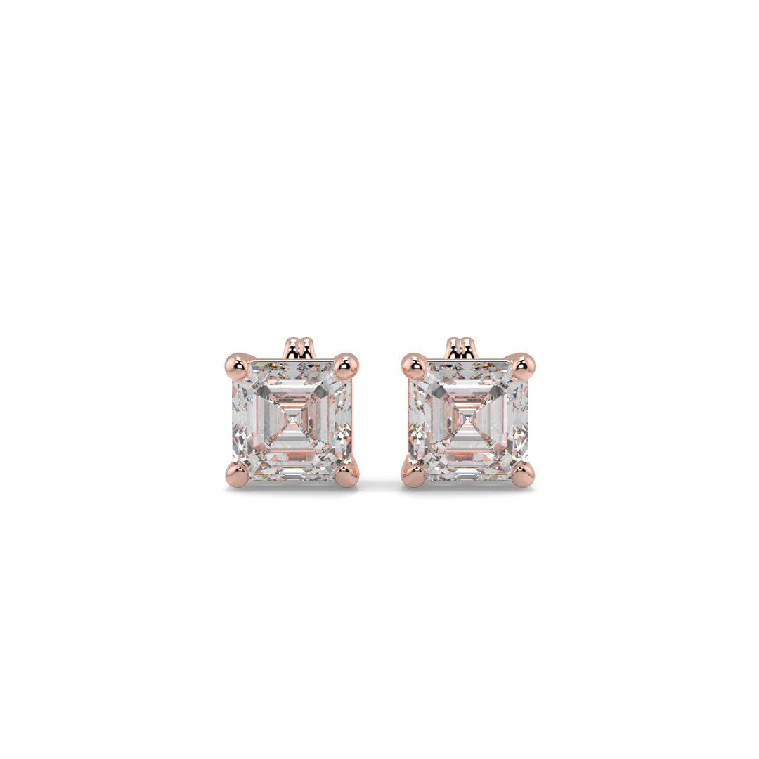 Solitaire Diamond Earrings