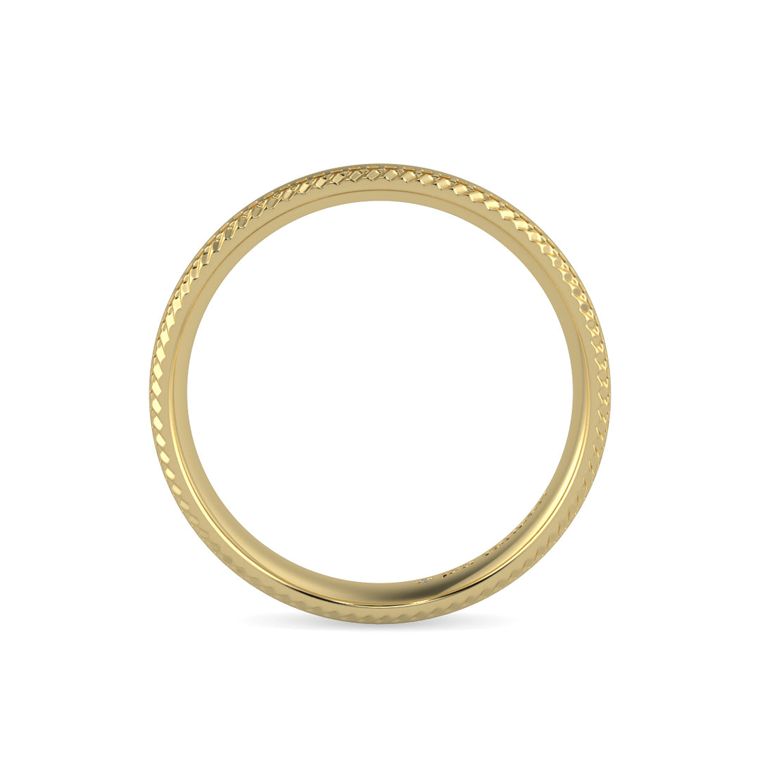 Shallow Court Plain Wedding Band