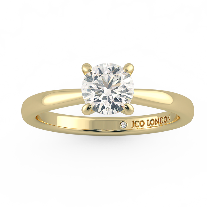 Round Solitaire Engagement Rings